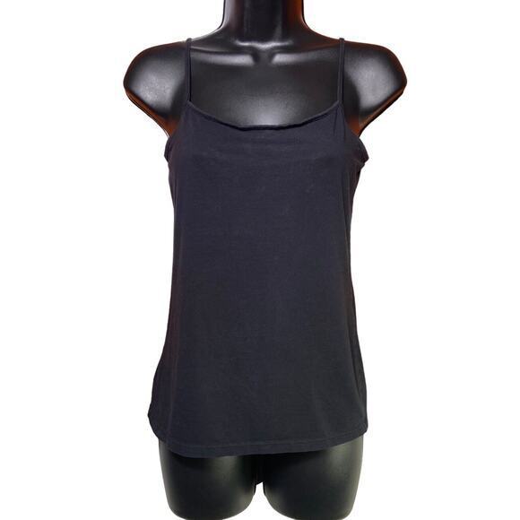 Ann Taylor Loft Black Top Women’s Stretch Camisole Adjustable Strap‎ Size Small - Picture 1 of 9